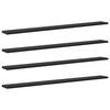 vidaXL Scaffale 4 pcs Nero 100 x 10 x 1,5 cm Legno multistrato