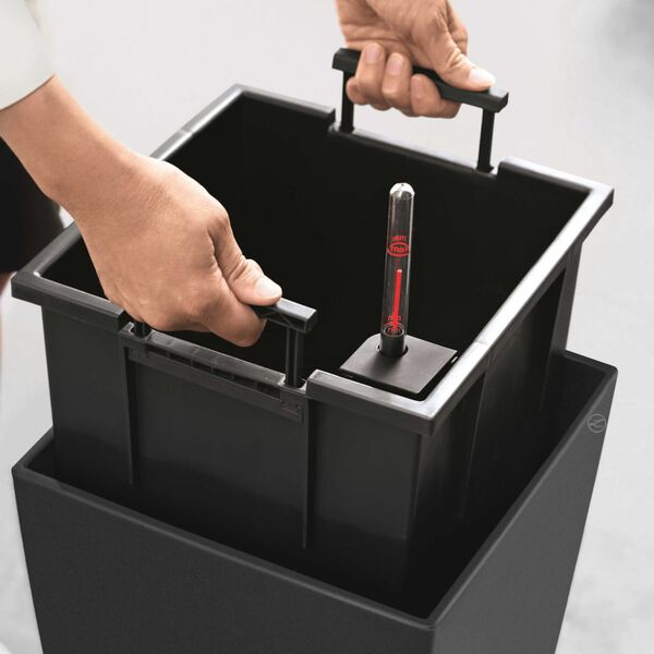 LECHUZA Fioriera Cubico Color 30 ALL-IN-ONE Ardesia 13138