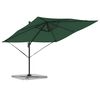 vidaXL Parasol Roma Verde 286 x 284 x 265 cm Alluminio e Poliestere