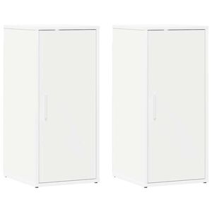 vidaXL Scarpiere 2 pz Bianche 32x35x70 cm in Truciolato