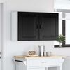vidaXL Mobile da cucina Kalmar 2 pcs Rovere Nero 50 x 31 x 60 cm