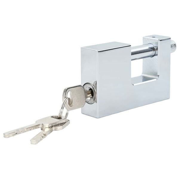 vidaXL Lucchetto 12 pcs Argento 7,8 x 2 x 5 cm Ferro