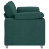 vidaXL Divano Verde Scuro 160 x 80 x 82 cm Tessuto