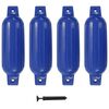 vidaXL Paraurti per Gommone 4 pz Blu 41x11,5 cm in PVC