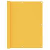 vidaXL Paravento Balcone Giallo 120x400 cm in Tessuto Oxford