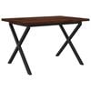 vidaXL Tavolo da pranzo quadrato 120 x 80 x 75 cm