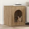 vidaXL Casa per Gatti Rovere Artigianale 53 x 52 x 62 cm
