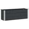 vidaXL Letto rialzato da giardino Nero 150 x 50 x 54 cm