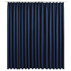 vidaXL Tenda Oscurante con Ganci Blu 290x245 cm