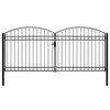 vidaXL Cancello recinzione ASSEN doppia anta arco superiore 400x200 cm