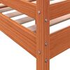 vidaXL Letto a Soppalco Marrone Cera 75x190 cm Legno Massello di Pino