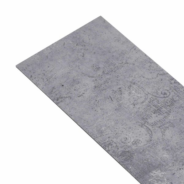 vidaXL Tavole per Pavimenti 36 pcs Grigio Cemento 5,02 m&sup2; PVC