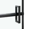 vidaXL Schermo per Bagno e Doccia Nero e trasparente 116 x 68 x 128 cm