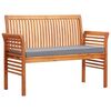 vidaXL Panca da Giardino a 2 Posti 120 cm Legno Massello di Acacia