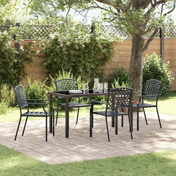 vidaXL Set da Pranzo per Giardino 5 pcs Antracite