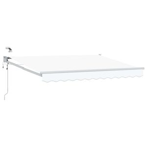 vidaXL Tettuccio Elettrico Retrattile Bianco 2,5 x 2 m