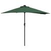vidaXL Ombrello da giardino Verde 294 x 150 x 223 cm