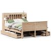 vidaXL Letto Libreria senza Materasso 140x190 cm in Legno di Pino