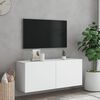 vidaXL Mobile TV a Parete Bianco 100x30x41 cm