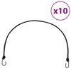 vidaXL Corde Elastiche con Strisce Riflettenti e Ganci 10 pz 100 cm