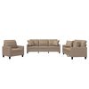 vidaXL Set di Divani 3 pz con Cuscini Cappuccino in Similpelle