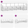 vidaXL Set divano sezionale con cuscino 6 pcs Naturale e Beige