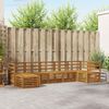 vidaXL Set divani 7 pcs Naturale Legno di Acacia Massello