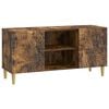 vidaXL Mobile TV 102 x 34,5 x 50 cm Rovere Fumo Legno ingegnerizzato