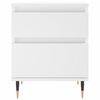 vidaXL Comodino Bianco 40x35x50 cm in Legno Multistrato