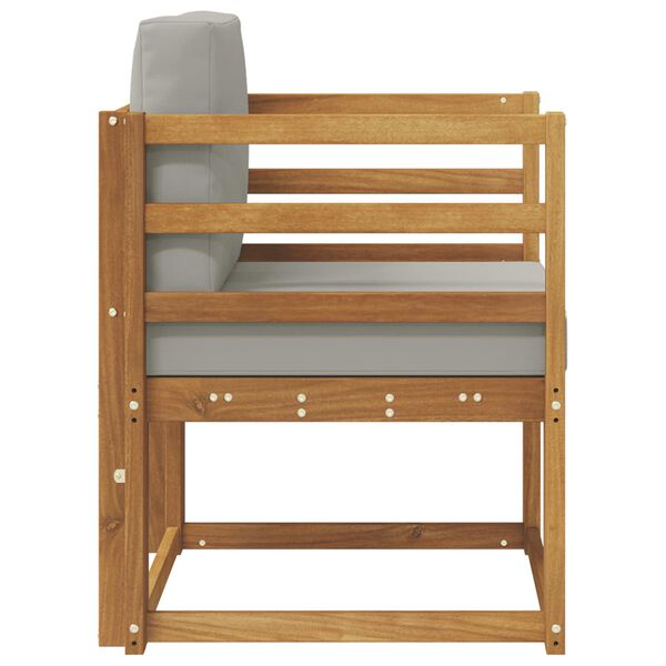 vidaXL Divano da esterno Legno di Acacia Massello e Poliestere