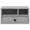 vidaXL Supporto Stampante Grigio Sonoma 40x32x22,5cm Legno Multistrato