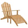 vidaXL Sedia da Giardino Adirondack con Poggiapiedi Massello di Teak