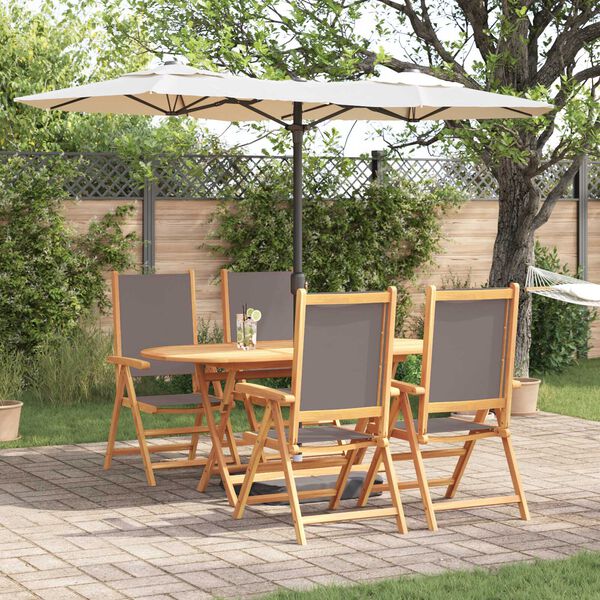 vidaXL Set da Pranzo per Giardino 5 pcs Antracite