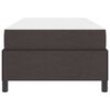 vidaXL Letto a molle Marrone Scuro 80 x 200 cm Tessuto