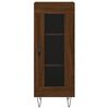 vidaXL Credenza Rovere Marrone 34,5x34x90 cm in Legno Multistrato