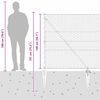 vidaXL Palo della recinzione Grigio 50 x 1,4 m (rete 36 mm)