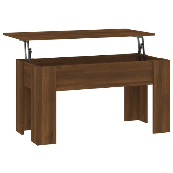 vidaXL Tavolino Salotto Rovere Marrone 101x49x52 cm Legno Multistrato