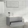 vidaXL Set Mobili da Bagno 2 pz Grigio Sonoma in Legno Multistrato