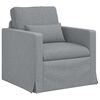 vidaXL Set di divani 2 pcs Grigio chiaro 198 x 78 x 80 cm Tessuto