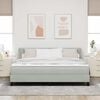 vidaXL Letto a molle Grigio chiaro 200 x 180 cm Poliestere