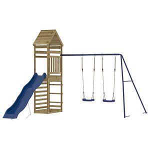 vidaXL Set da Gioco da Esterno in Legno di Pino Impregnato