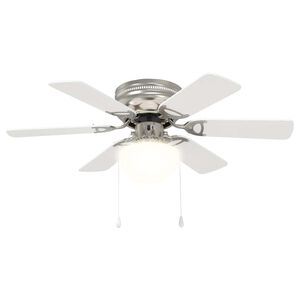 vidaXL Ventilatore da soffitto con luce &Oslash; 82 cm Bianco