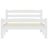 vidaXL Dormeuse Estraibile senza Materasso Bianca Legno Pino 100x200cm