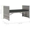 vidaXL Set Divani da Giardino 5 pz con Cuscini in Polyrattan Grigio