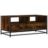 vidaXL Tavolino Rovere Fumo 100x50x45cm in Legno Multistrato e Metallo
