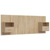 vidaXL Testiera Letto con Comodini in Legno Multistrato Rovere Sonoma