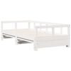 vidaXL Dormeuse senza Materasso Bianca 90x200 cm Legno Massello Pino