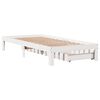 vidaXL Giroletto con Cassetti Bianco 90x190 cm Legno Massello di Pino