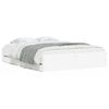 vidaXL Giroletto con Cassetti Bianco 140x190 cm in Legno Multistrato