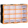 vidaXL Mobile Contenitore con 16 Cassetti Medi 52x16x37 cm